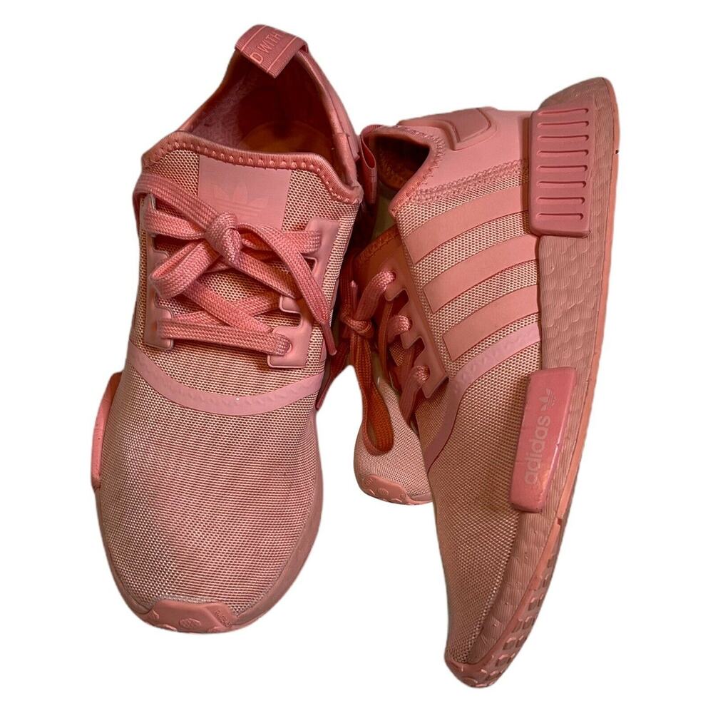 adidas boost pink lace up NMD_R1 Sneakers Shoes sport size 7 sneakers - Picture 3 of 14